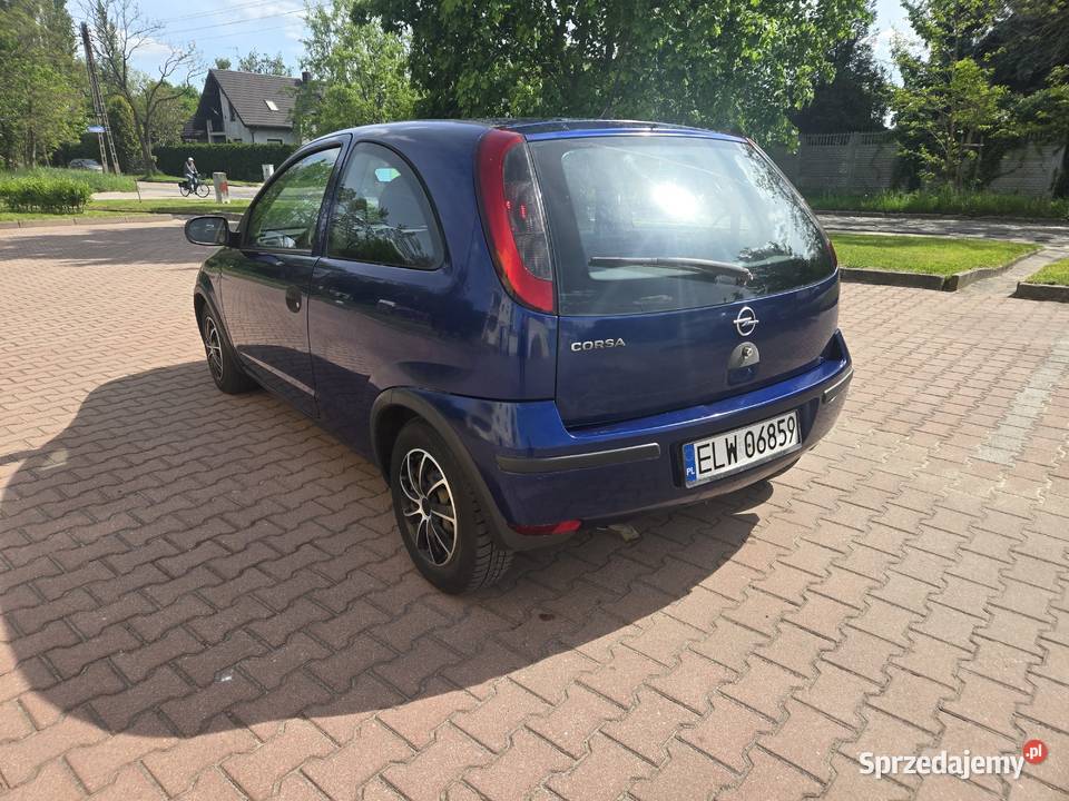 Opel Corsa 10 benzyna 2006 długie opłaty do manualna łódzkie Łódź sprzedam
