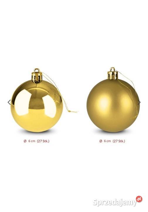 BOMBKI CHOINKOWE 6 54 BOMBKA ZESTAW ZŁOTE wielkopolskie Suchy Las