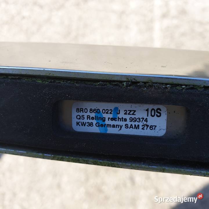 AUDI Q5 8R RELINGI DACHOWE CHROM 2 8R0860022J Pozostałe Łochowice sprzedam