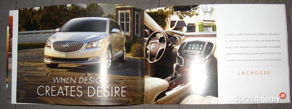 Buick 2015 prospekt katalog Kępice sprzedam