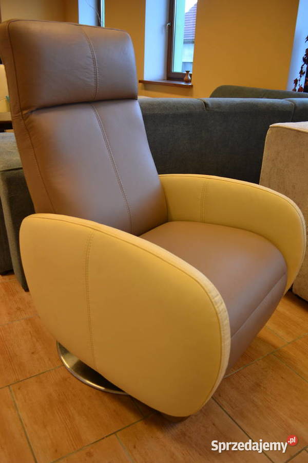 Fotel w skórze naturalnej PROMOCJA opolskie Opole