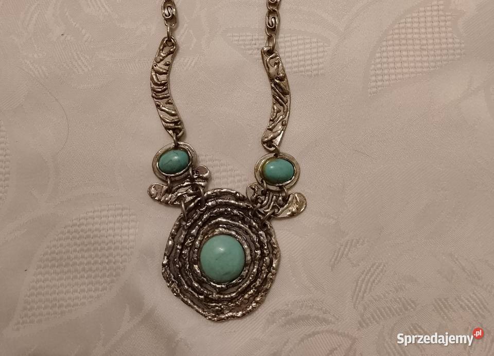 WISIOR metalowy w stylu etnicznym turkusowe Oborniki