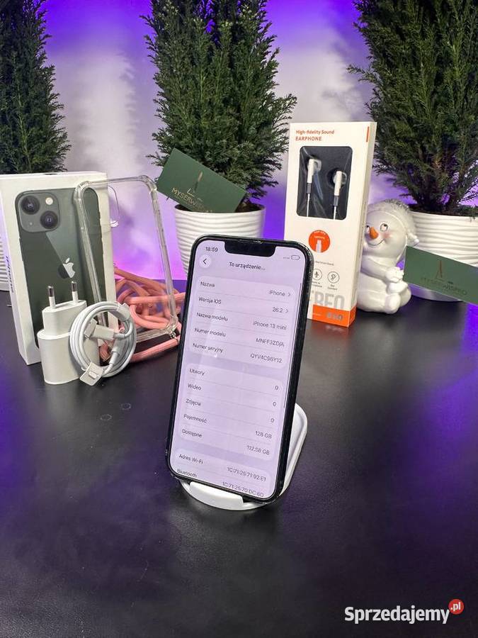Apple iPhone 13 mini 128GB Bateria 100 Stan Warszawa sprzedam