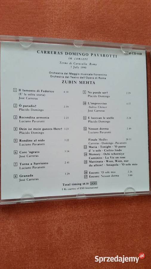 CARRERAS DOMINGO PAVAROTTI in concert MEHTA lubelskie Puławy