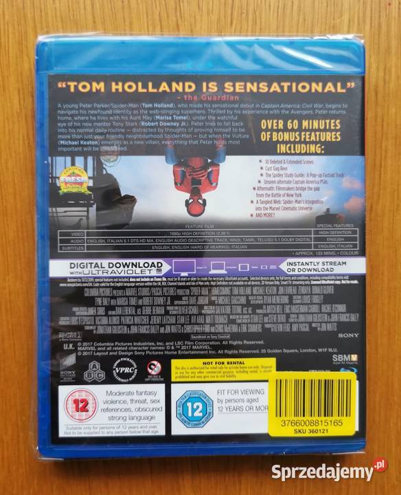 SpiderMan Homecoming Bluray En 2017 Tom Holland Parzęczew