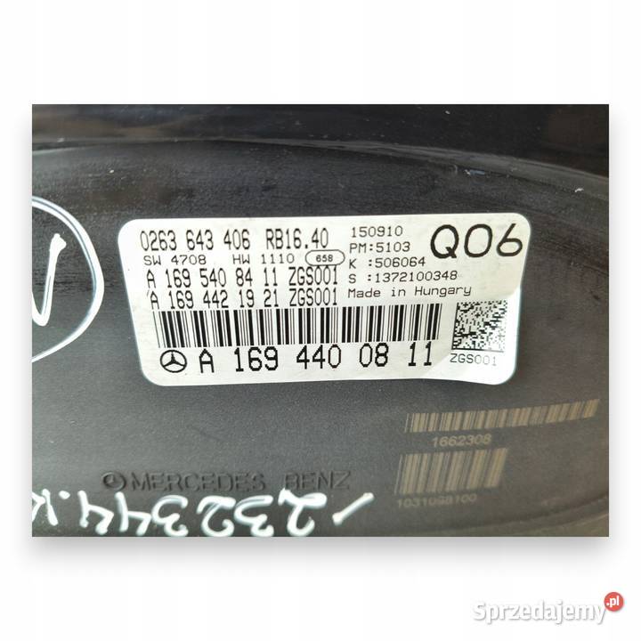 LICZNIK ZEGARY A1694400811 Mercedes W169 20 CDI Chełm