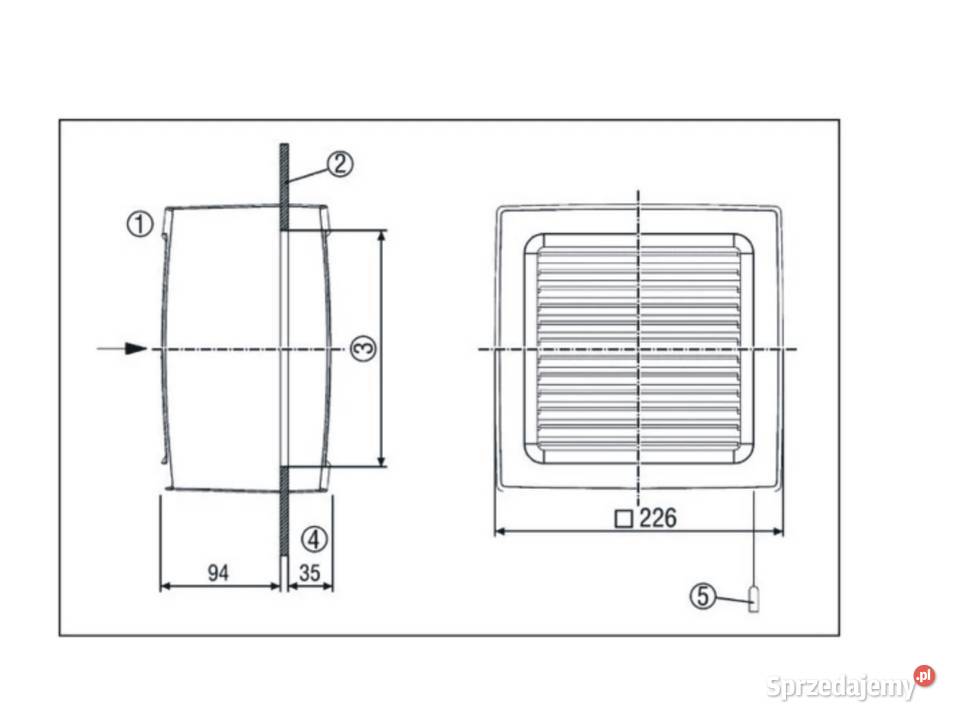 OKAZJA Wentylator do zabudowy Maico Ventilatoren Pozostałe