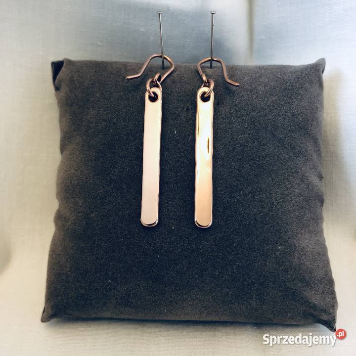Kolczyki Miedziane dł 4 szer 5 mm Wrocław