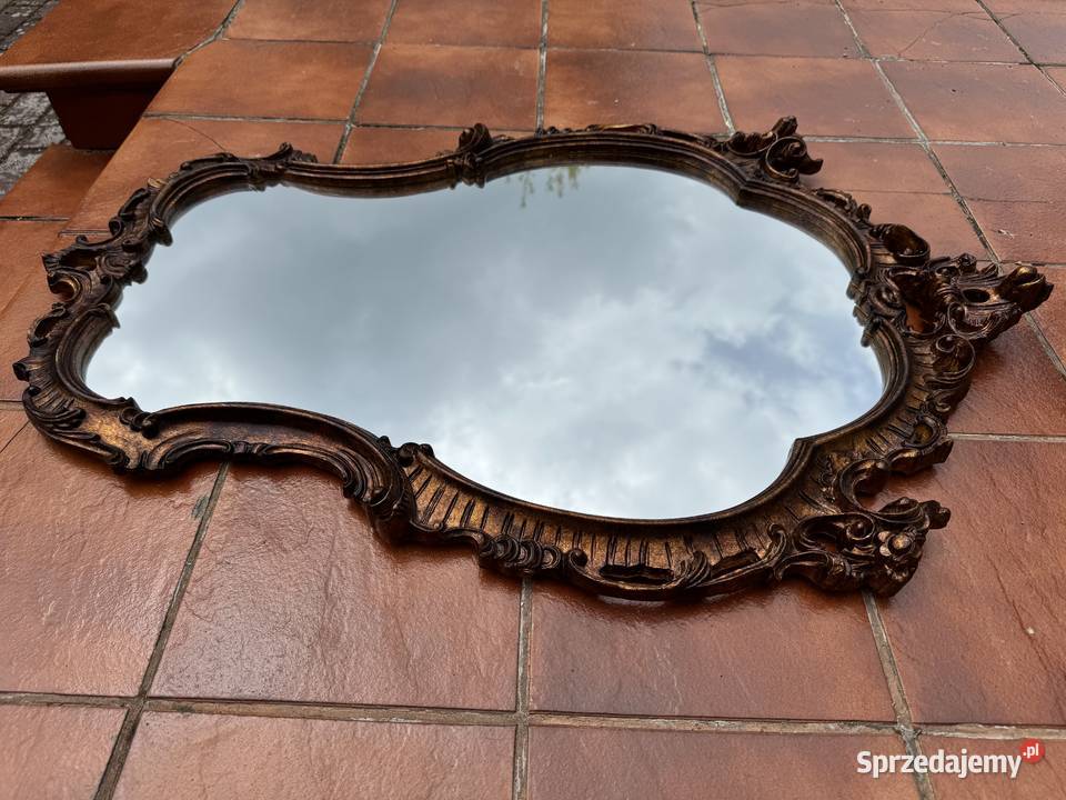 Lustro stylowe w ozdobnej ramie ścienne toaletka mazowieckie Garwolin