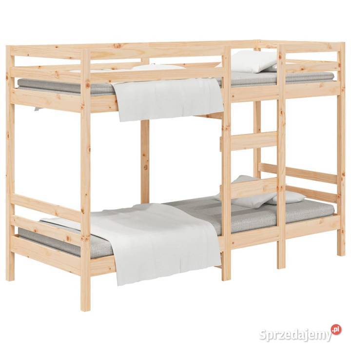 vidaXL Łóżko piętrowe bez materaca 90x200 mazowieckie Warszawa sprzedam