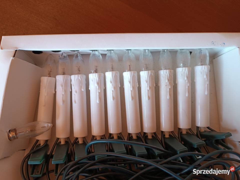 Lampki na choinkę w kształcie świeczek 10 sztuk Pozostałe