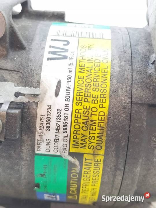 SPRĘŻARKA KLIMATYZACJI 13124751 17 CDTI Opel świętokrzyskie