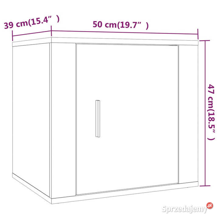 Szafka nocna dąb sonoma 50x39x47 WM816694