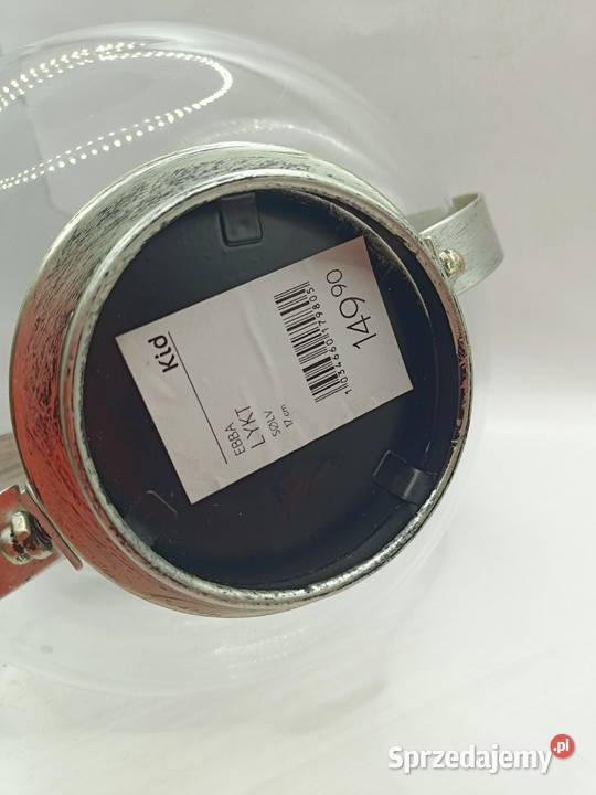 Dekoracja ogrodowa lampion szklany z metalem Zamość