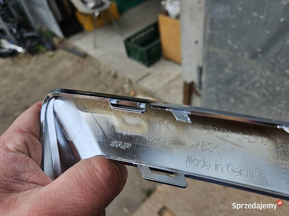 AUDI A4 B9 LIFT SLINE RAMKA LEWA CHROM LEWY wielkopolskie Międzychód sprzedam