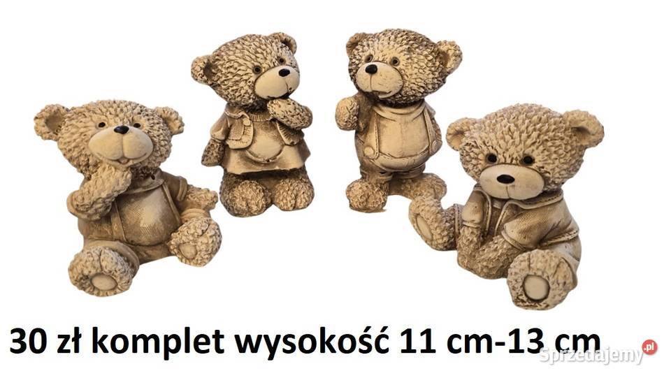 Miś gipsowy rodzinka misia Dekoracje świąteczne