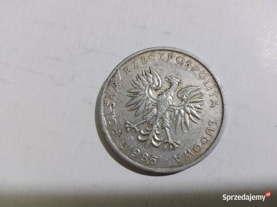 Moneta 50gr groszy z 1986 roku PRL Świdnik