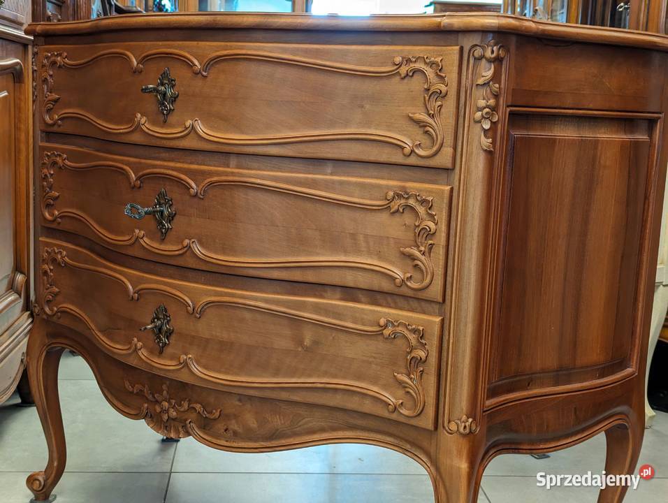 Piękna komoda ludwikowska orzech sklep Dąbrowa Dąbrowa Górnicza