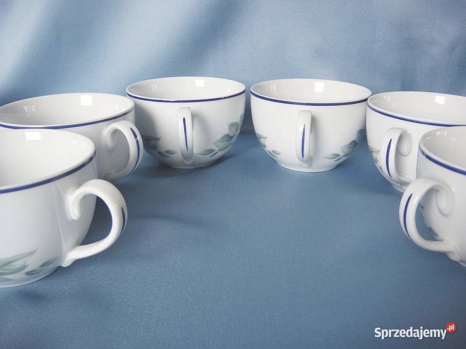 Piękny zestaw porcelanowy do kawy herbaty 66 Top biały Wyposażenie wnętrz Kielce