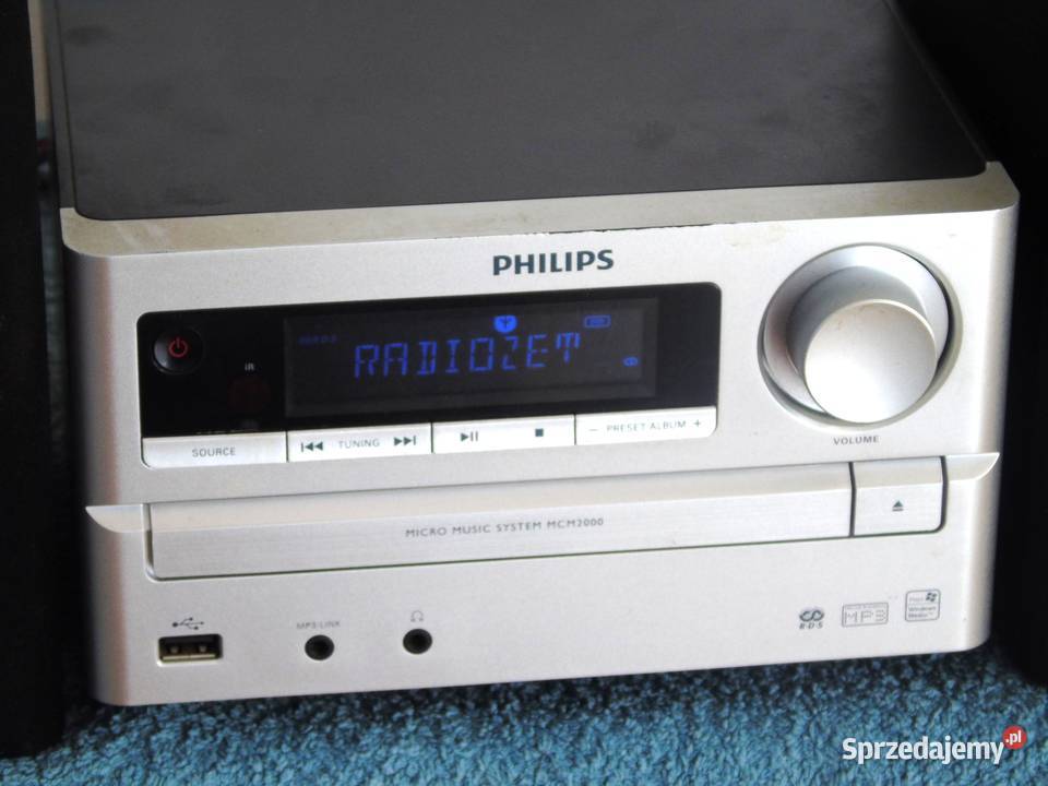 Zestaw audio Philips CD USB mp3 kolumny sprawna Jasło