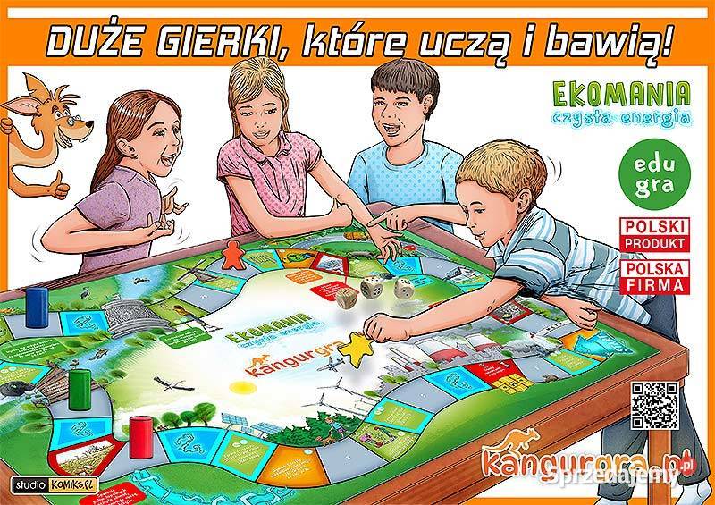 wielka EKO GRA planszowa OZE EKOMANIA czysta Edukacyjne