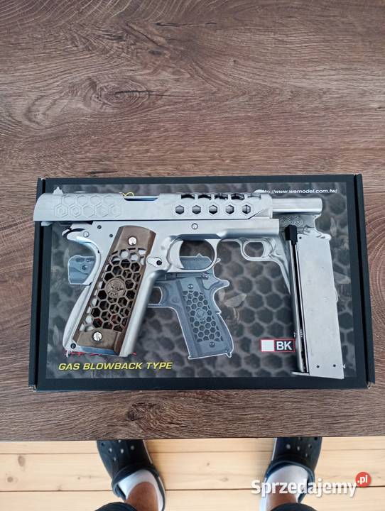 Replika ASG WE Tech 1911 HexCutter Silver