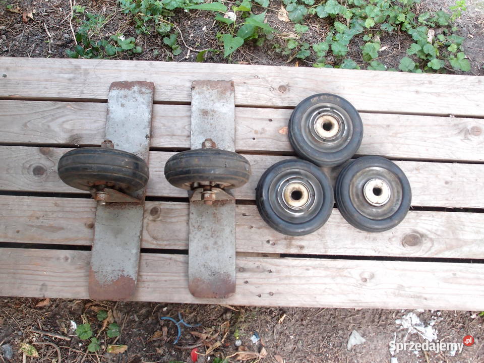 Kółka 16060 gumowo metalowe pełne Pozostałe Łódź