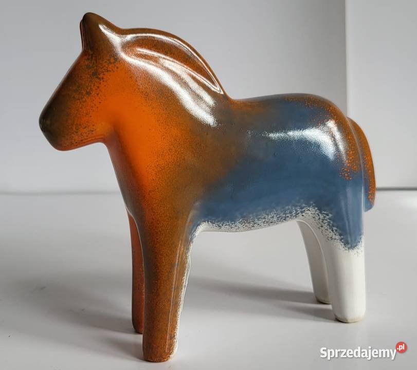 Konik ceramiczny Koń Figurka ręcznie malowany pomorskie Sierakowice sprzedam