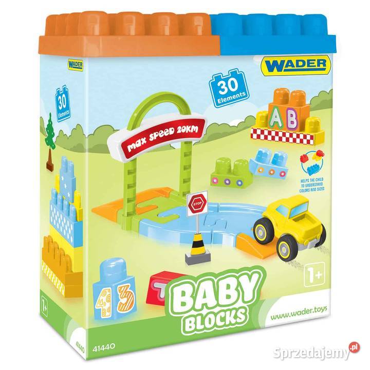Wader Baby Blocks klocki 30 12m+