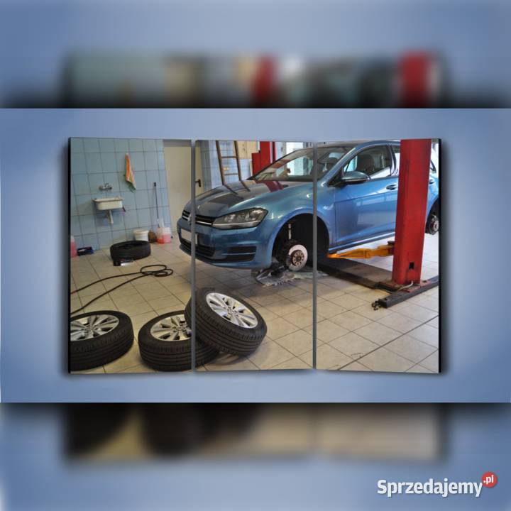 FotoObraz motoryzacyjny VW Golf w warsztacie Gliwice