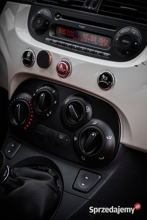 Fiat 500c kabriolet 12 69 biały Motoryzacja śląskie