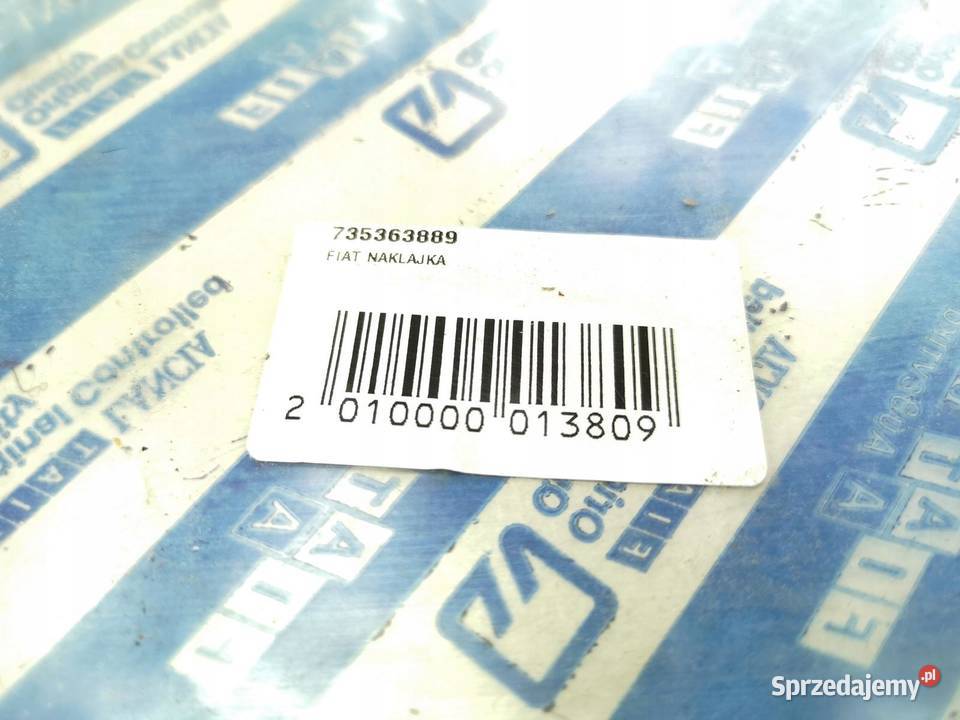 NAKLEJKA PRAWEGO SŁUPKA FIAT IDEA PANDA 20032012 lubelskie
