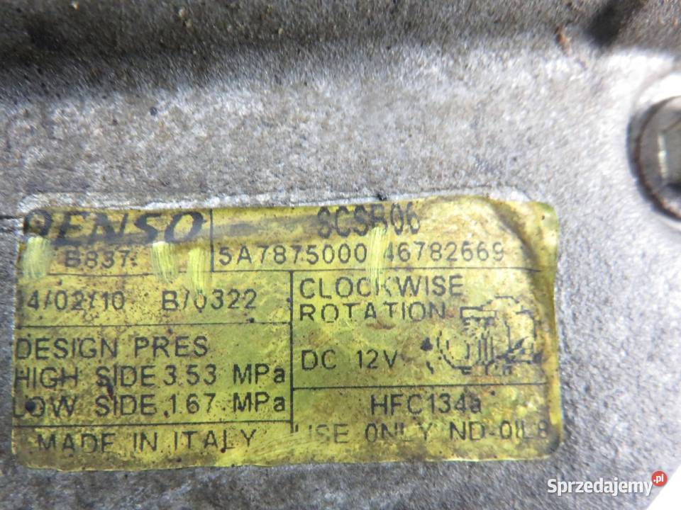 KOMPRESOR KLIMATYZACJI FIAT STILO 14 5A7875000