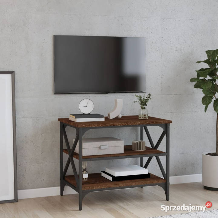 Szafka pod telewizor brązowy dąb 60x40x50