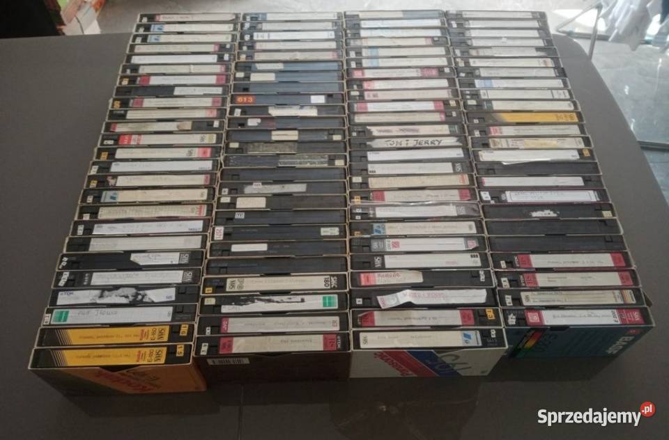 Kasety VHS 100 sztuk Góra Kalwaria