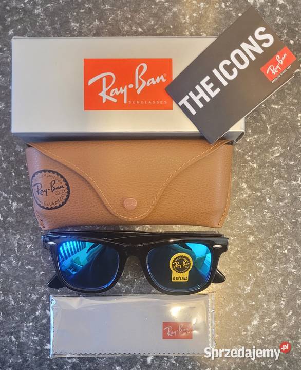 Okulary przeciwsłoneczne RayBan w czarnym opolskie