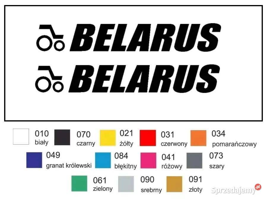 Naklejka wlepka BELARUS 49 2 Zamiennik mazowieckie Janików