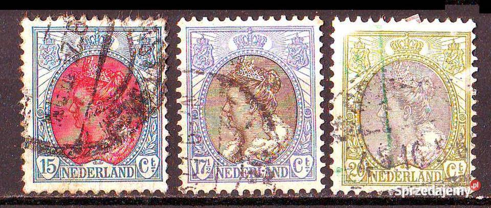 Zn Holandia Mi 77A 8A 9A kas 1908