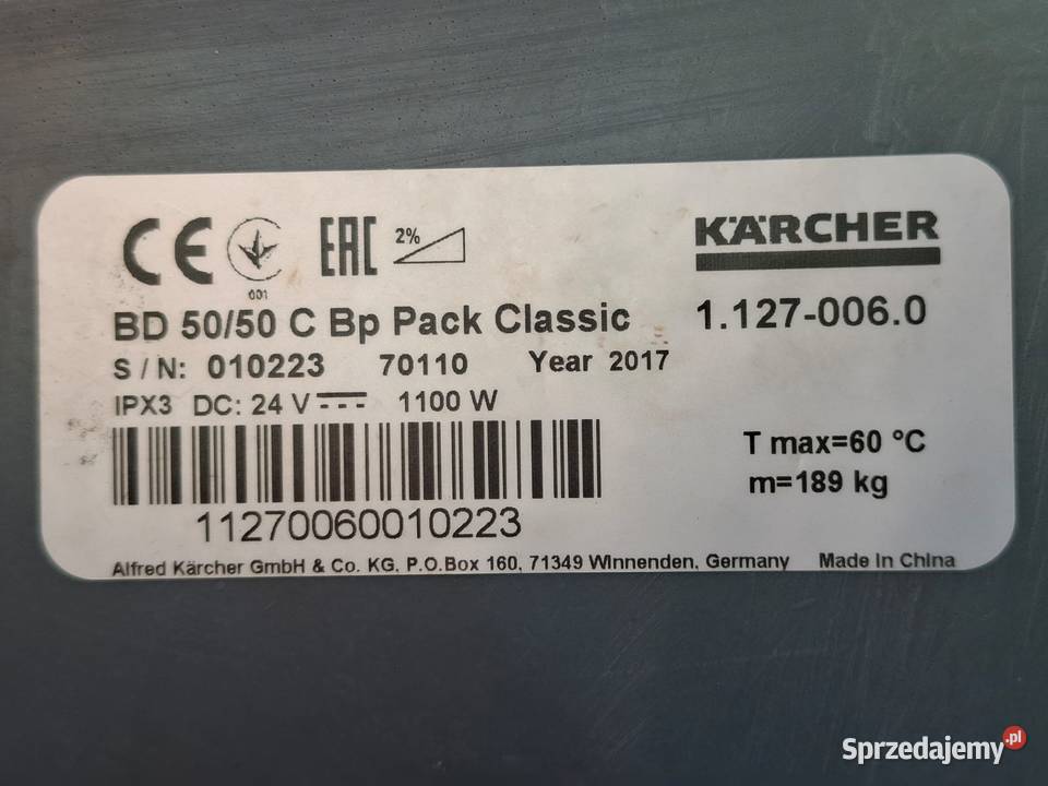 Szorowarka Karcher BD 5050 C Bp Classic Super Radom