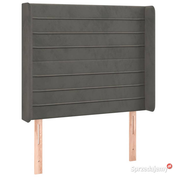 Zagłówek do łóżka z LED ciemnoszary 83x16x118128