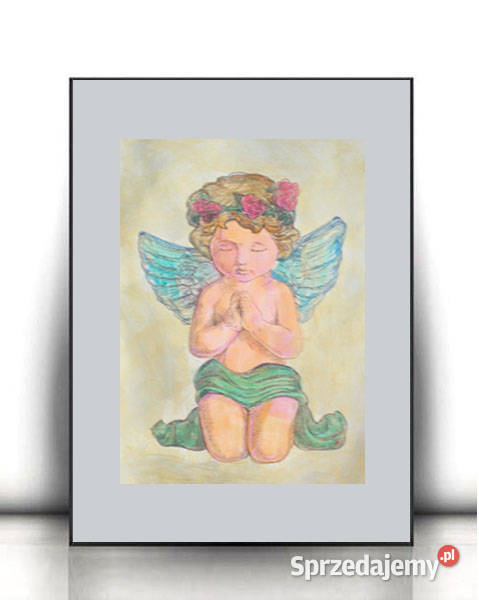 aniołek obrazek A4 amorek obrazek 21x30 plakat z świętokrzyskie Kielce sprzedam