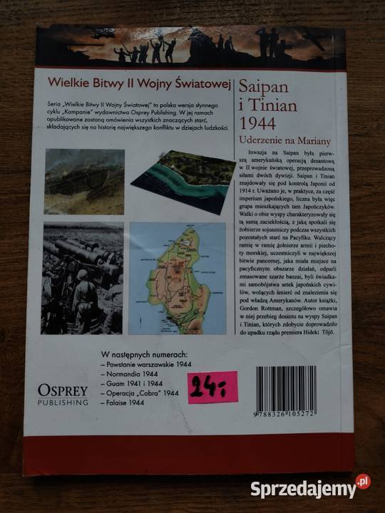 Saipan i Tinian 1994 Uderzenie na Mariany DVD Kraków sprzedam