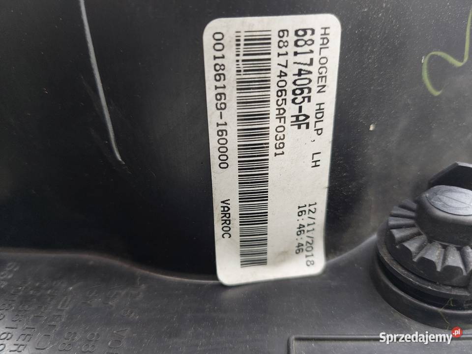 DODGE CHALLENGER LAMPA OEM 68174065AF lewa Warszawa