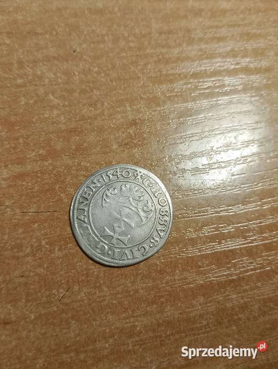 grosz gdański 1540 Zygmunt stary Oryginał Ładny Busko-Zdrój