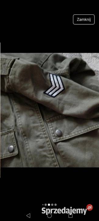 Kurtka jeansowa khaki wiatrówka jesień 2YK sprzedam