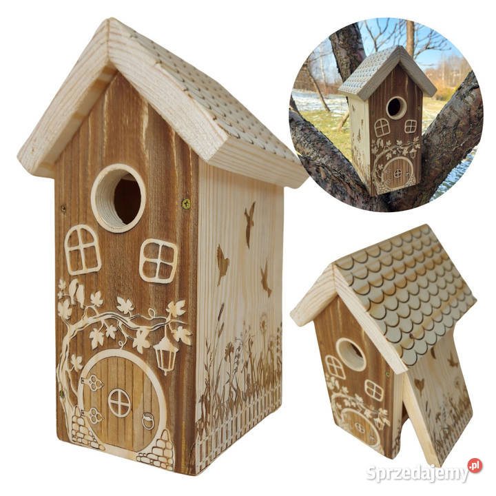 Budka lęgowa domek małych ptaków Tworkowa