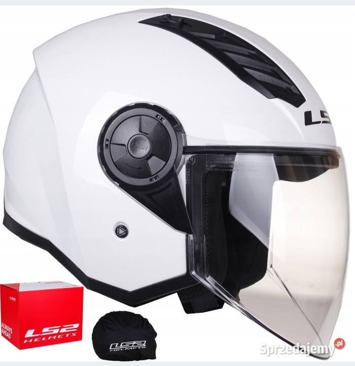LS2 kask motocyklowy otwarty AIRFLOW SOLID WHITE opolskie Głogówek