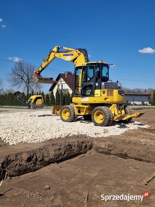 Koparka Komatsu PW98MR Koparki małopolskie Wola Batorska
