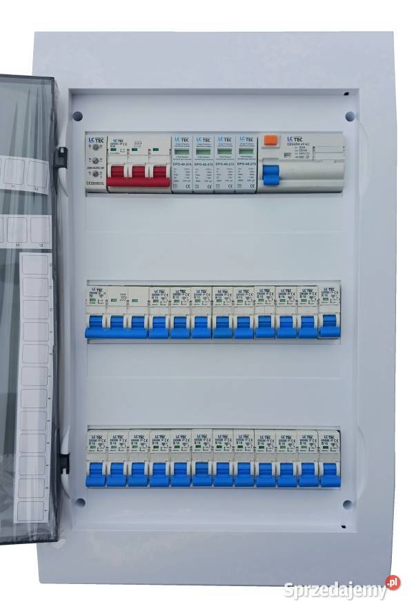 Gotowa rozdzielnia Schneider wyposażona do domu