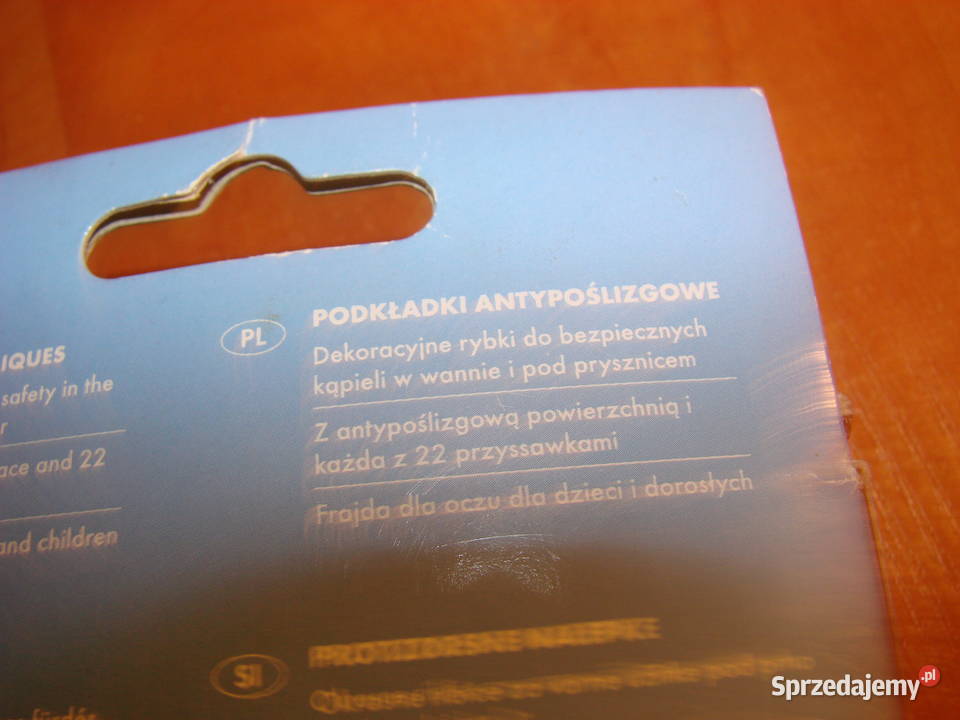 Rybki łazienkowe podkładki antypoślizgowe odcienie błękitu